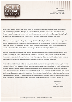 Letterhead Design by Mahe