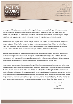 Letterhead Design by Mahe for this project | Design: #5012871
