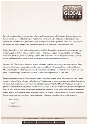 Letterhead Design by Mahe for this project | Design: #5017924