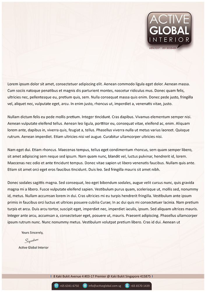 Letterhead Design by Mahe for this project | Design #5020877