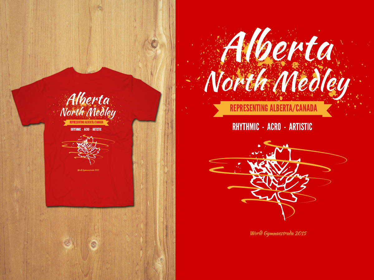 Design de T-shirt par MNM pour Edmonton Acrobatic Gymnastics | Design #5037512