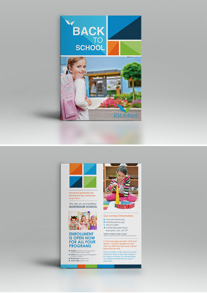 Flyer Design by EDEN B. DESIGN for KMSchool | Design #5063154