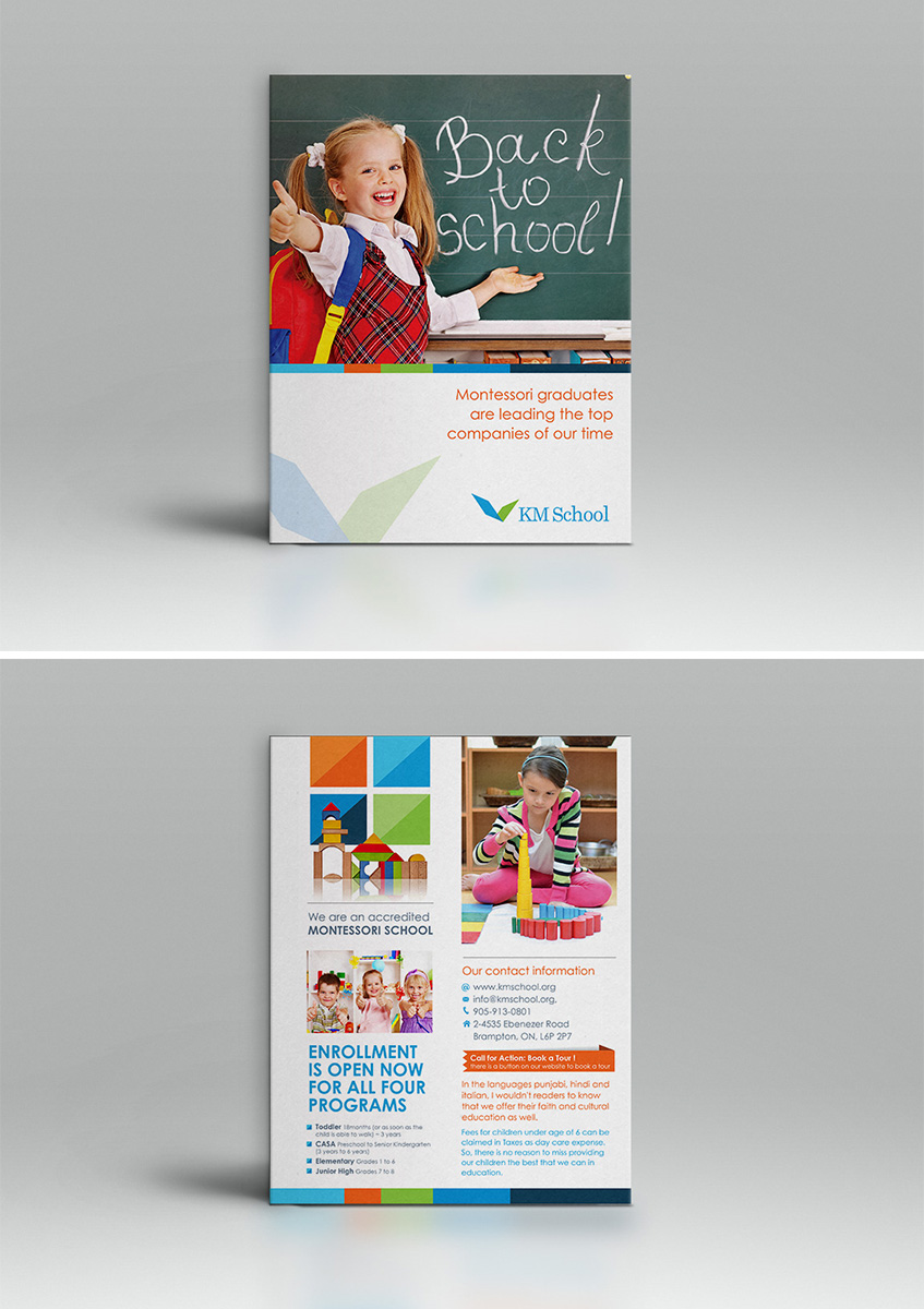 Flyer-Design von EDEN B. DESIGN für KMSchool | Design #5063454