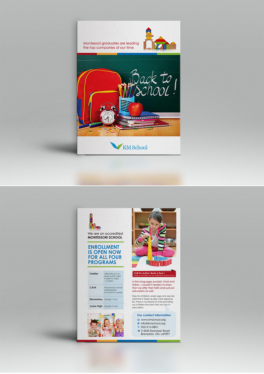 Flyer-Design von EDEN B. DESIGN für KMSchool | Design #5064658