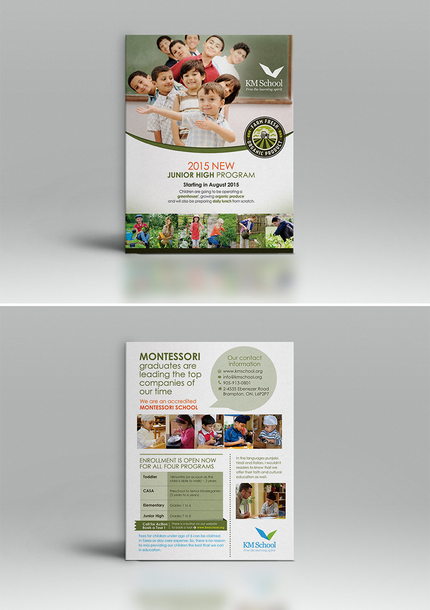 Flyer-Design von EDEN B. DESIGN für KMSchool | Design #5089210