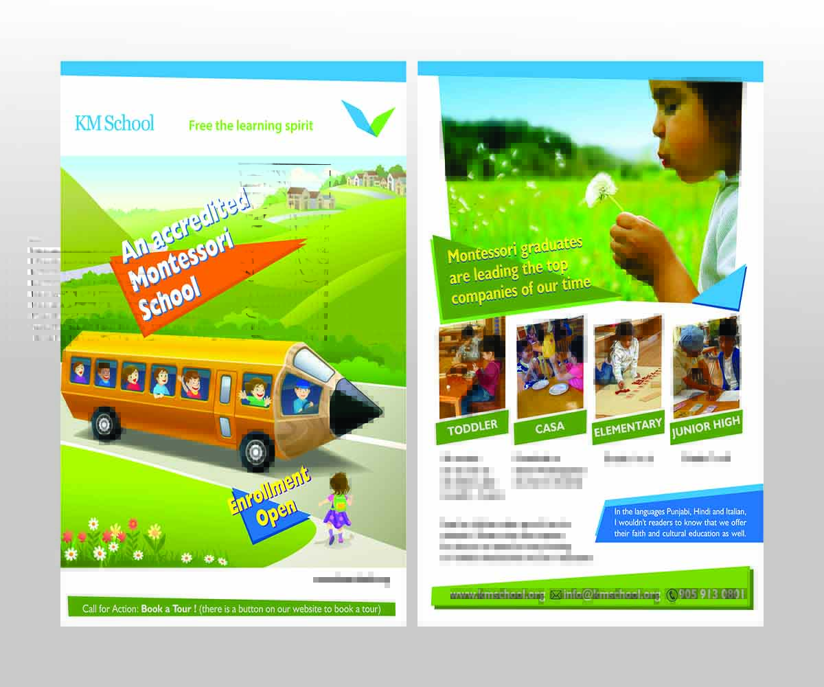 Flyer-Design von NEHA DSOUZA für KMSchool | Design #5056819