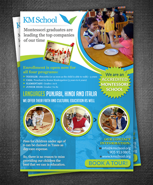 Flyer Design by ESolz Technologies for KMSchool | Design #5020151