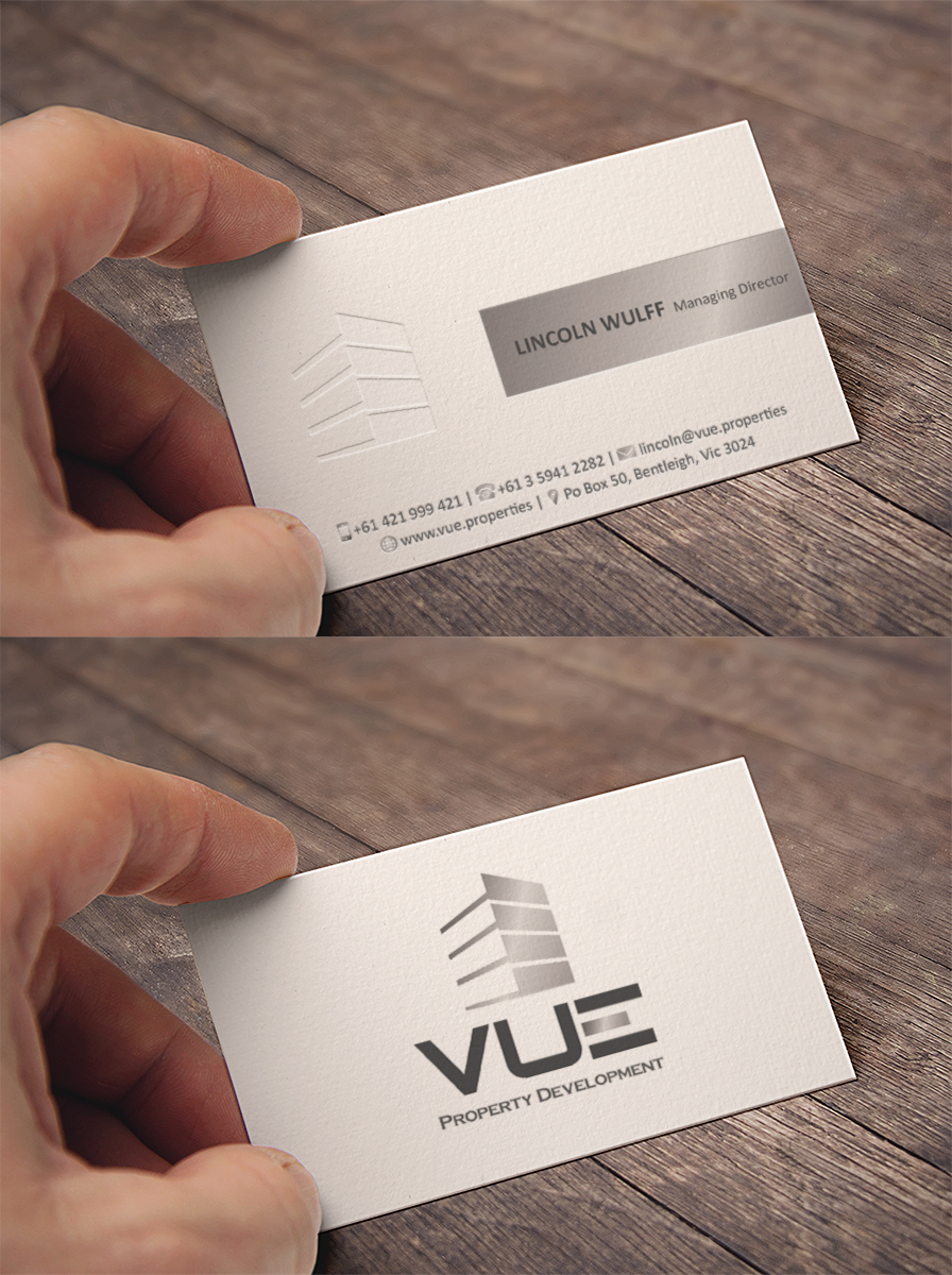 Business Card Design by MT for Vue Properties | Design #5549535