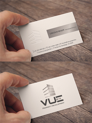 'Vue Property Development' Business Card | Business Card Design by MT