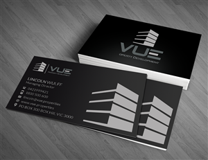 'Vue Property Development' Business Card | Business Card Design by  Artman