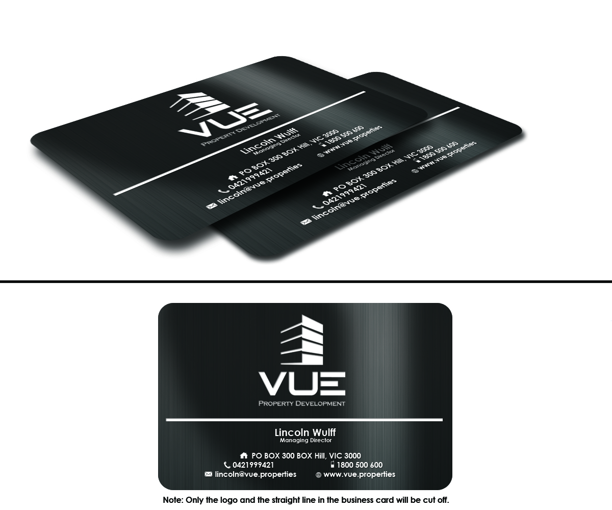 Business Card Design by Moustache-Graphics for Vue Properties | Design #4992288