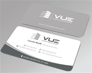 Business Card Design by Sbss for Vue Properties | Design: #4982502