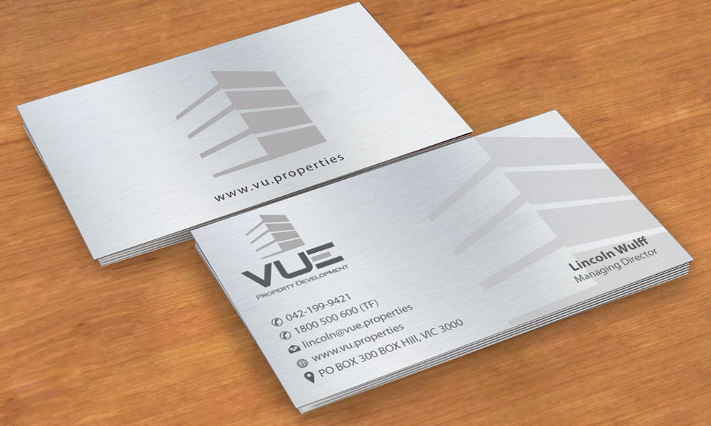 Business Card Design by Sbss for Vue Properties | Design #4994870