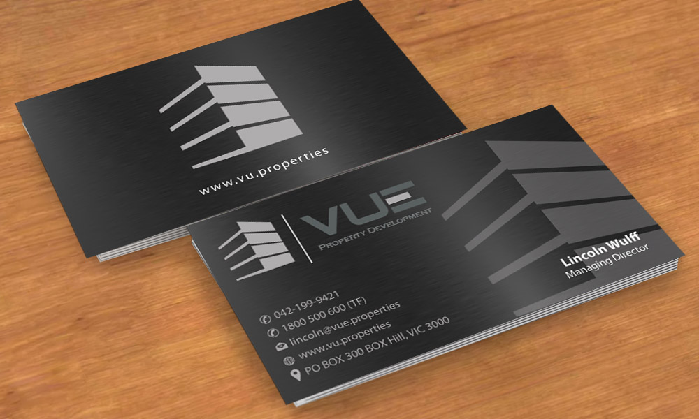 Business Card Design by Sbss for Vue Properties | Design #4994877