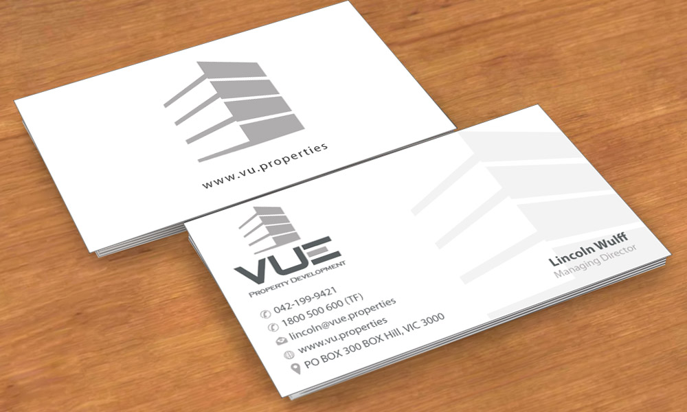Business Card Design by Sbss for Vue Properties | Design #5006072