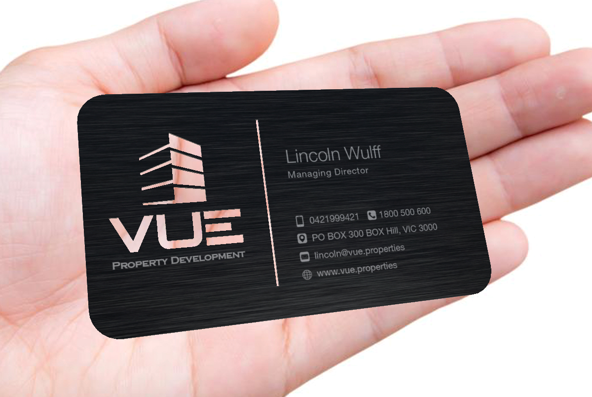 Diseño de Tarjeta de Presentación por dotnot para Vue Properties | Diseño #4989192