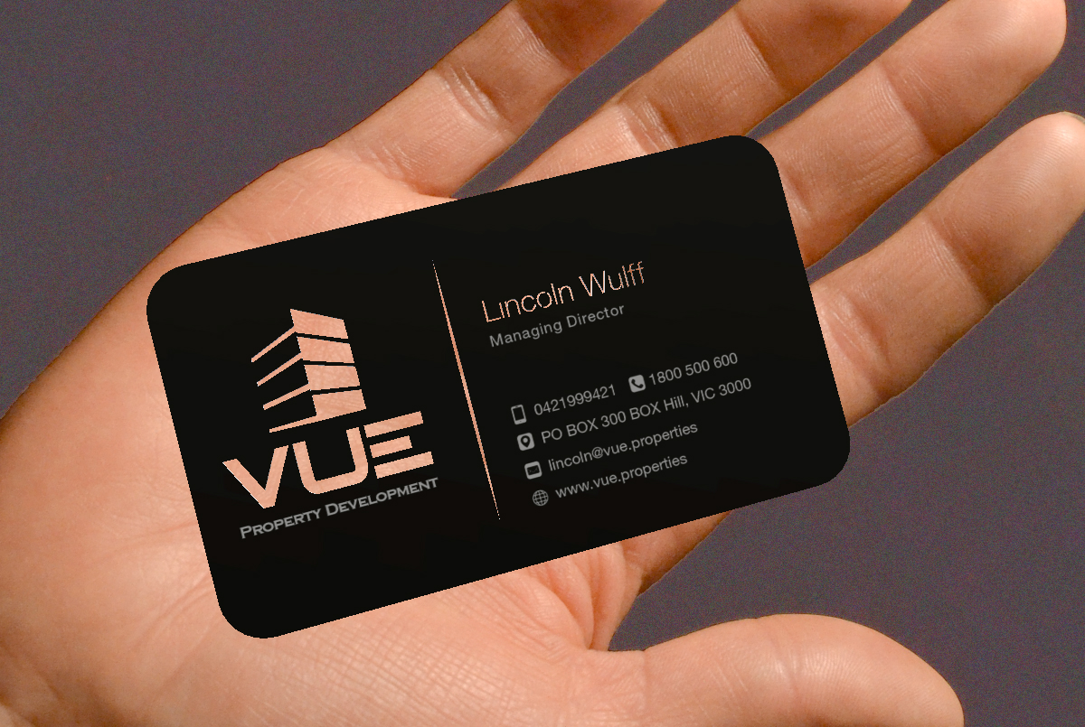 Business Card Design by dotnot for Vue Properties | Design #4992882