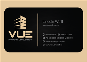 Business Card Design by dotnot for Vue Properties | Design: #4994682