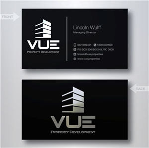 Business Card Design by dotnot for Vue Properties | Design: #4998456