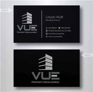 Business Card Design by dotnot for Vue Properties | Design: #4998457
