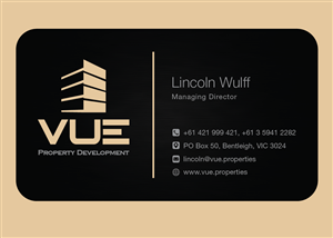 Business Card Design by dotnot for Vue Properties | Design: #5002881