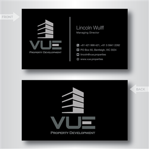Business Card Design by dotnot for Vue Properties | Design: #5002888