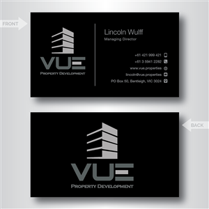 Business Card Design by dotnot for Vue Properties | Design: #5006797