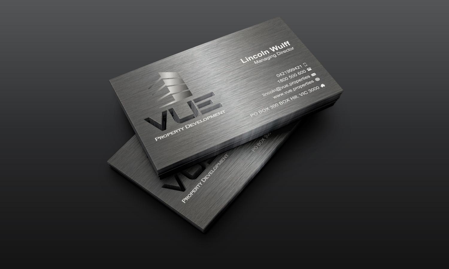 Business Card Design by Stylez Designz for Vue Properties | Design #5002719