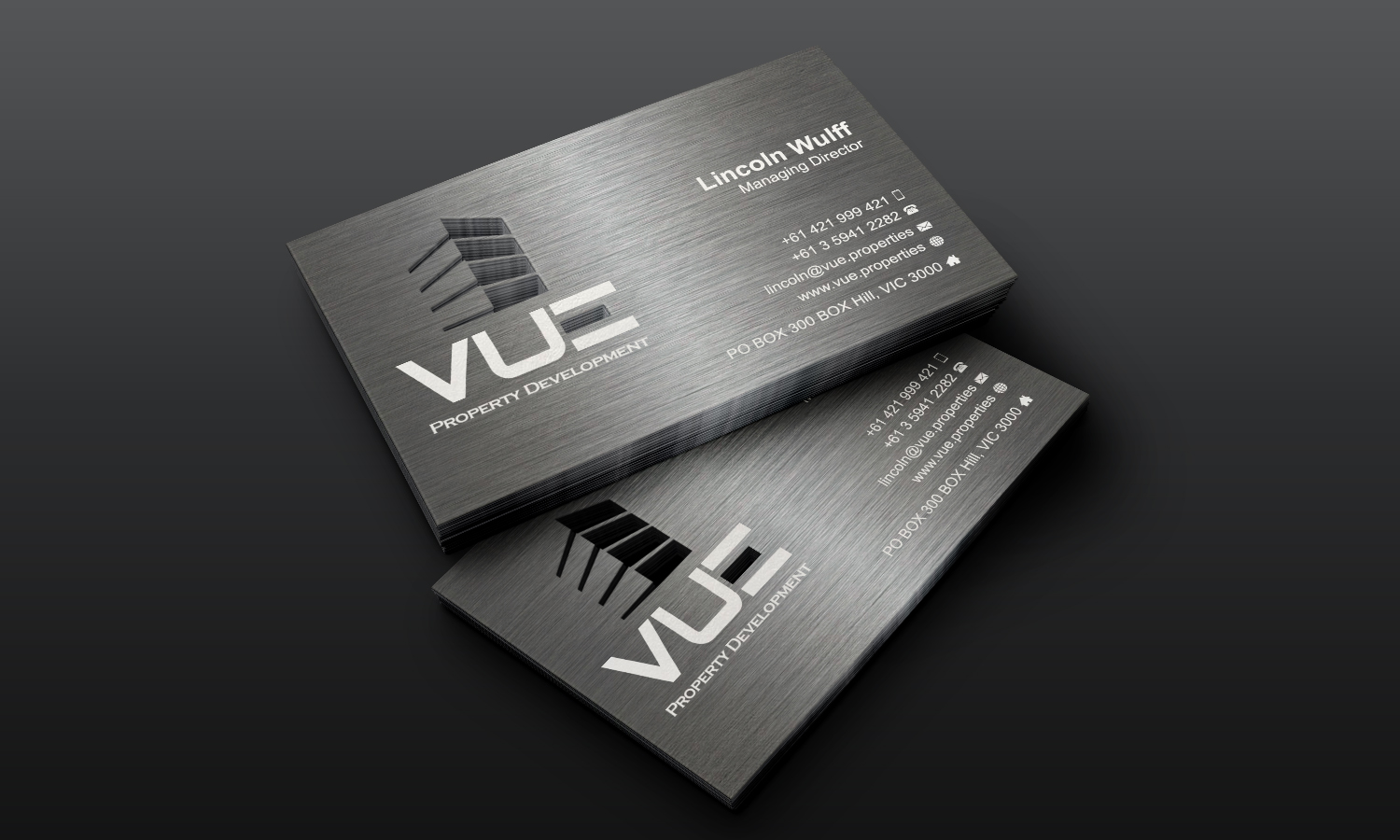 Business Card Design by Stylez Designz for Vue Properties | Design #5007048