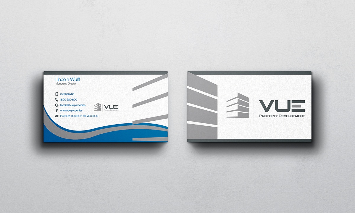 Business Card Design by Verified artistry (Design garden) for Vue Properties | Design #5004679