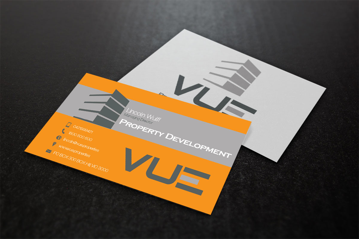 Diseño de Tarjeta de Presentación por Verified artistry (Design garden) para Vue Properties | Diseño #5004706