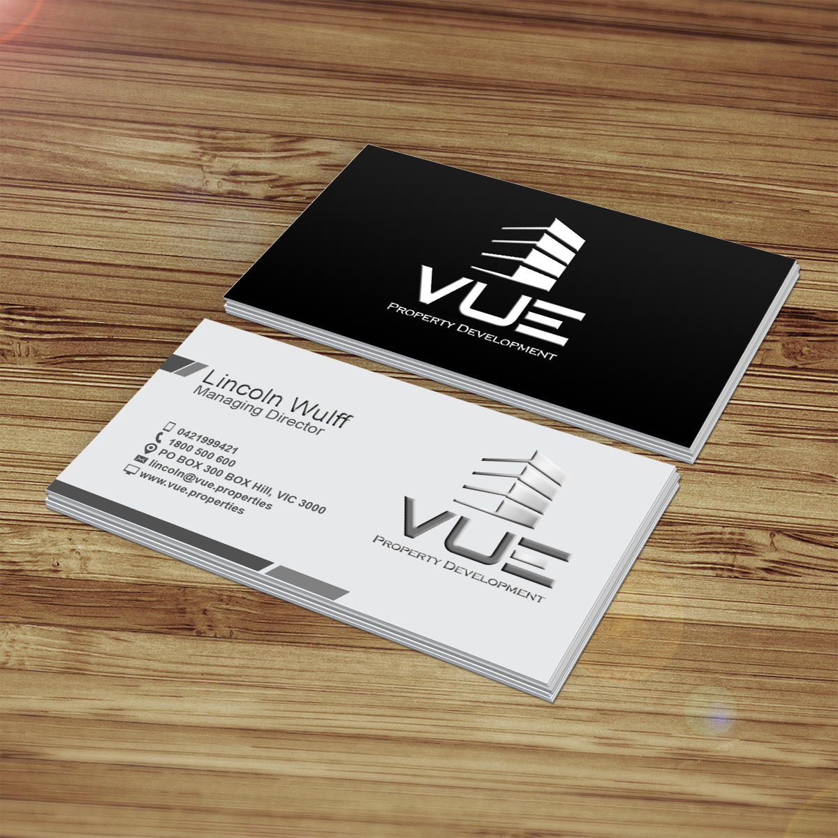 Business Card Design by DCMadrid for Vue Properties | Design #4996832
