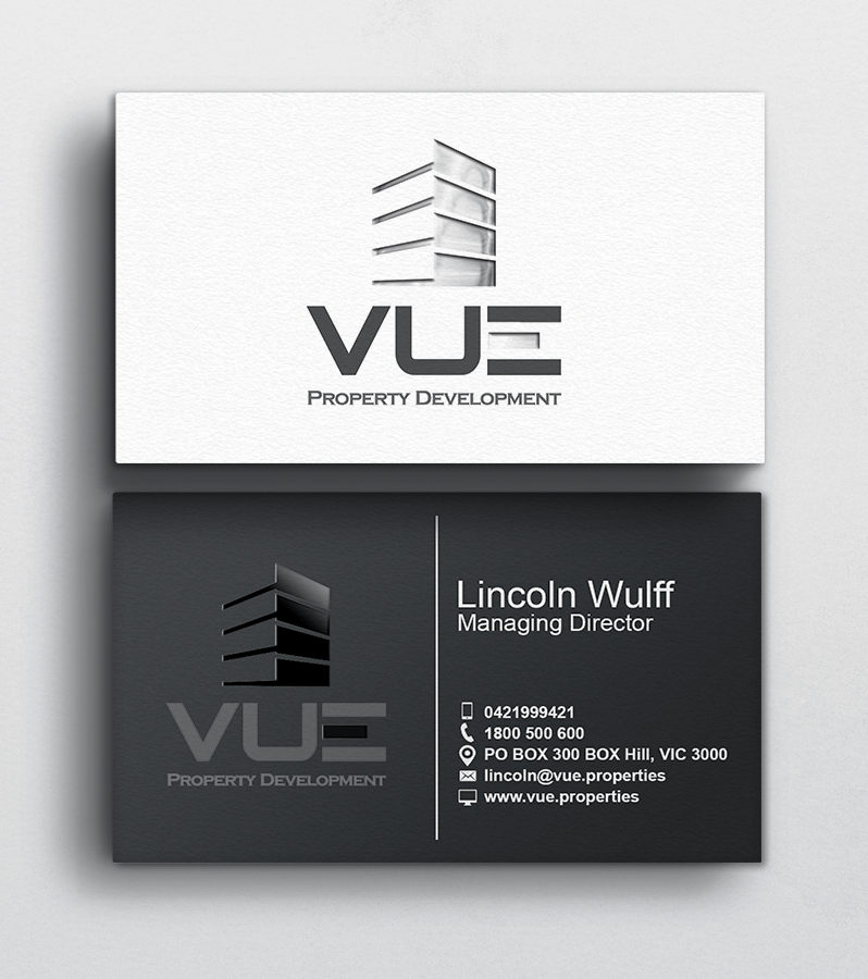 Business Card Design by DCMadrid for Vue Properties | Design #5002116