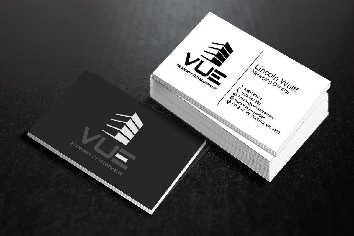 Business Card Design by DCMadrid for Vue Properties | Design #5003658