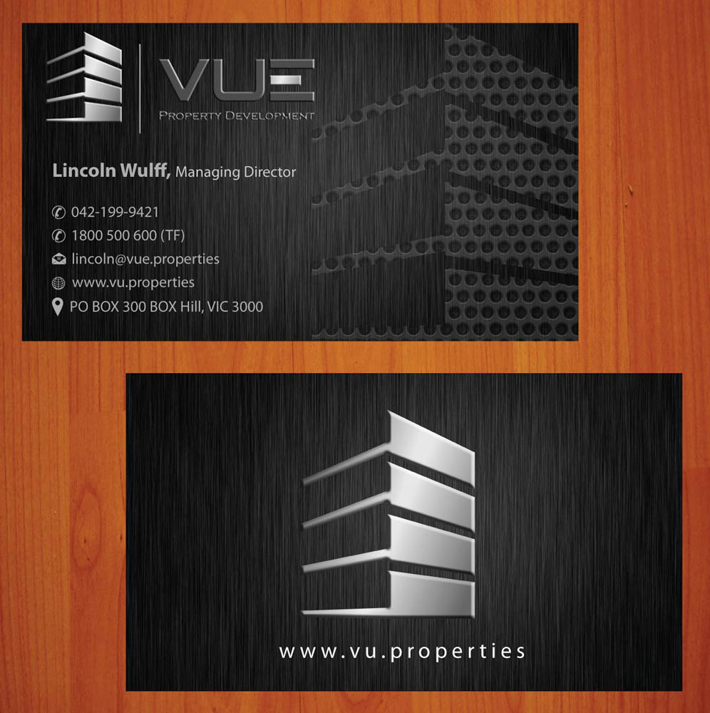 Business Card Design by Infinitive Technology for Vue Properties | Design #4993919