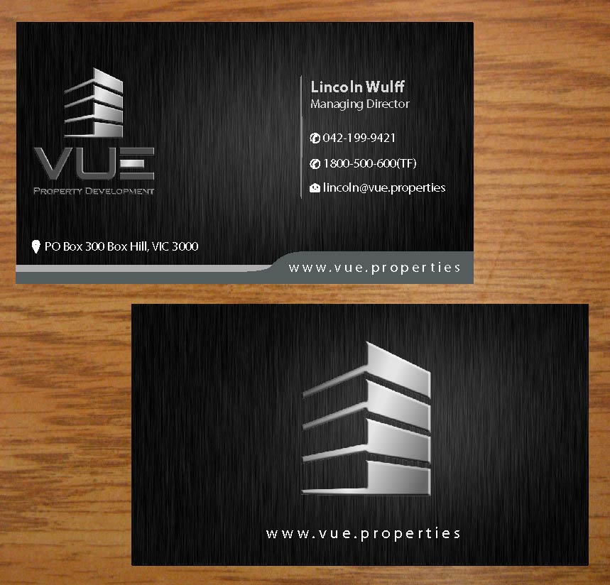 Business Card Design by Infinitive Technology for Vue Properties | Design #4999139