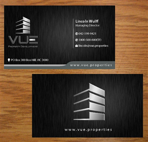 Business Card Design by Infinitive Technology for Vue Properties | Design: #4999139