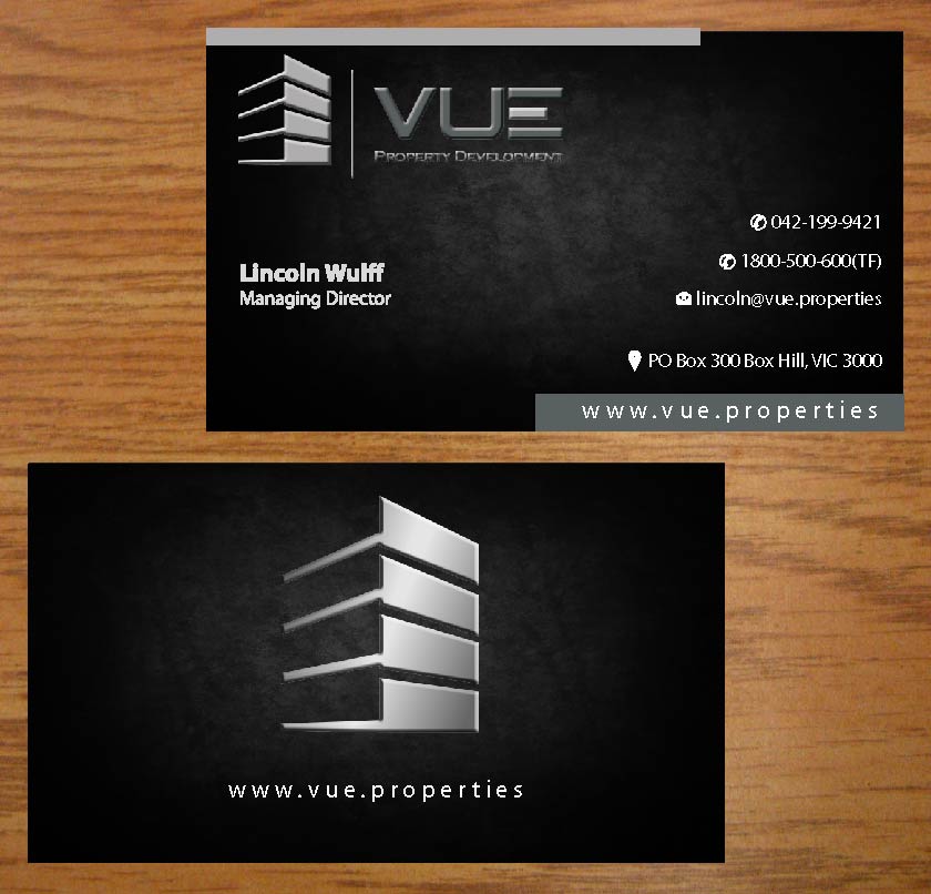 Business Card Design by Infinitive Technology for Vue Properties | Design #4999156
