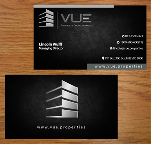 Business Card Design by Infinitive Technology for Vue Properties | Design: #4999156