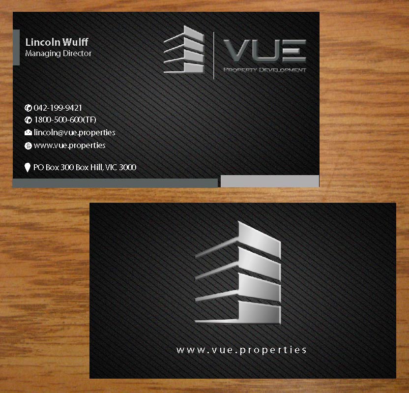 Business Card Design by Infinitive Technology for Vue Properties | Design #4999178
