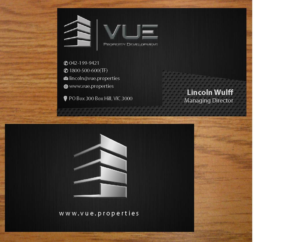 Business Card Design by Infinitive Technology for Vue Properties | Design #4999220