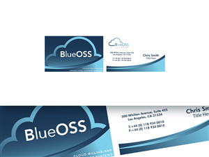 BlueOSS Business Cards | Visitenkarten-Design von damakyjr