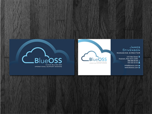 BlueOSS Business Cards | Visitenkarten-Design von Atvento Graphics