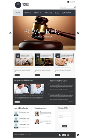 Web Design by ThemeDesk Technology for The Futch Law Firm | Design: #5022617