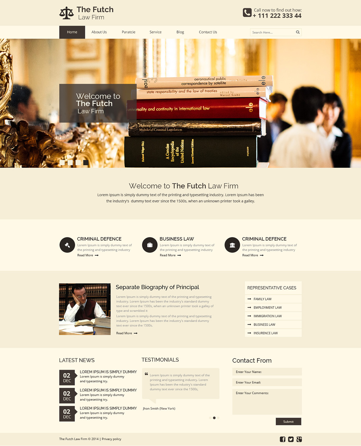 Web Design by ThemeDesk Technology for The Futch Law Firm | Design #5022627