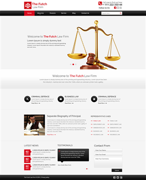 Web Design by ThemeDesk Technology for The Futch Law Firm | Design: #5022635