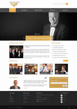 Web Design by pb for The Futch Law Firm | Design: #4993234