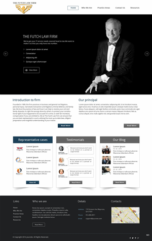 Web Design by pb for The Futch Law Firm | Design: #4993256