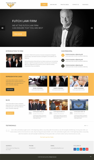 Web Design by pb for The Futch Law Firm | Design: #4993257