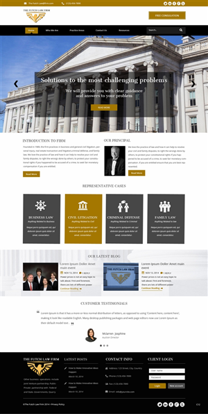 Web Design by pb for The Futch Law Firm | Design: #4993263
